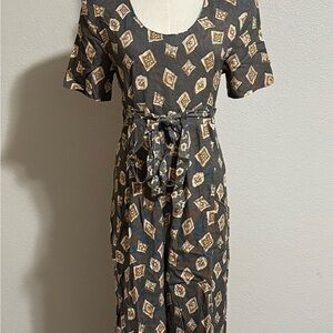 Vintage Infatuation Jumpsuit Sz 6 Belted Waist Wide Leg Made in USA